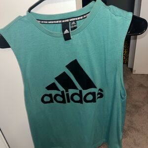 Adidas Teal Sleeveless Tank Top
